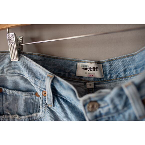 AGOLDE Riley High Rise Straight Crop Denim Jeans 30 - Picture 4 of 5